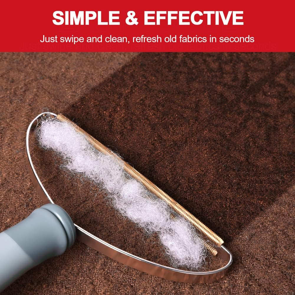 Pet Hair Remover — Reusable Dog & Cat Fur Remover Tool for Couch, Sofa, Carpet, Furniture, Clothes & Car Seats, Multi-Fabric Lint Remover, Works on All Surfaces