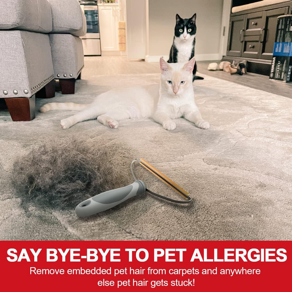 Pet Hair Remover — Reusable Dog & Cat Fur Remover Tool for Couch, Sofa, Carpet, Furniture, Clothes & Car Seats, Multi-Fabric Lint Remover, Works on All Surfaces