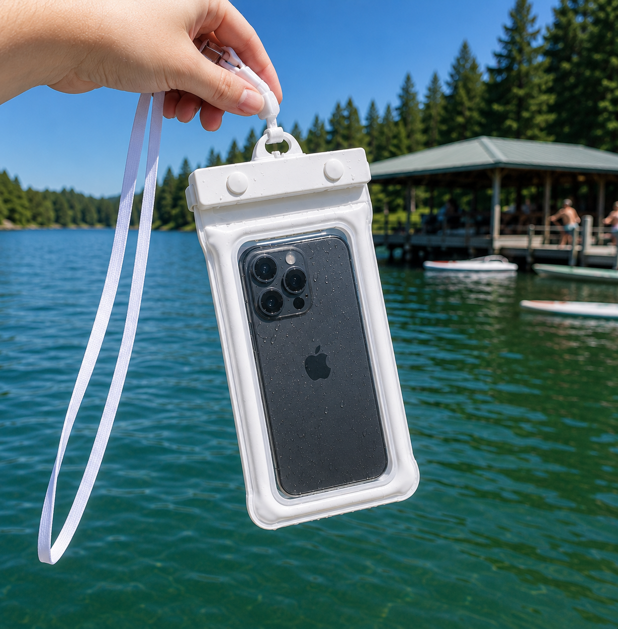 Waterproof Phone Pouch — Floating Universal Waterproof Phone Case for Swimming, Beach, Kayaking, Snorkeling & Travel, Fits All iPhones and Android Phones