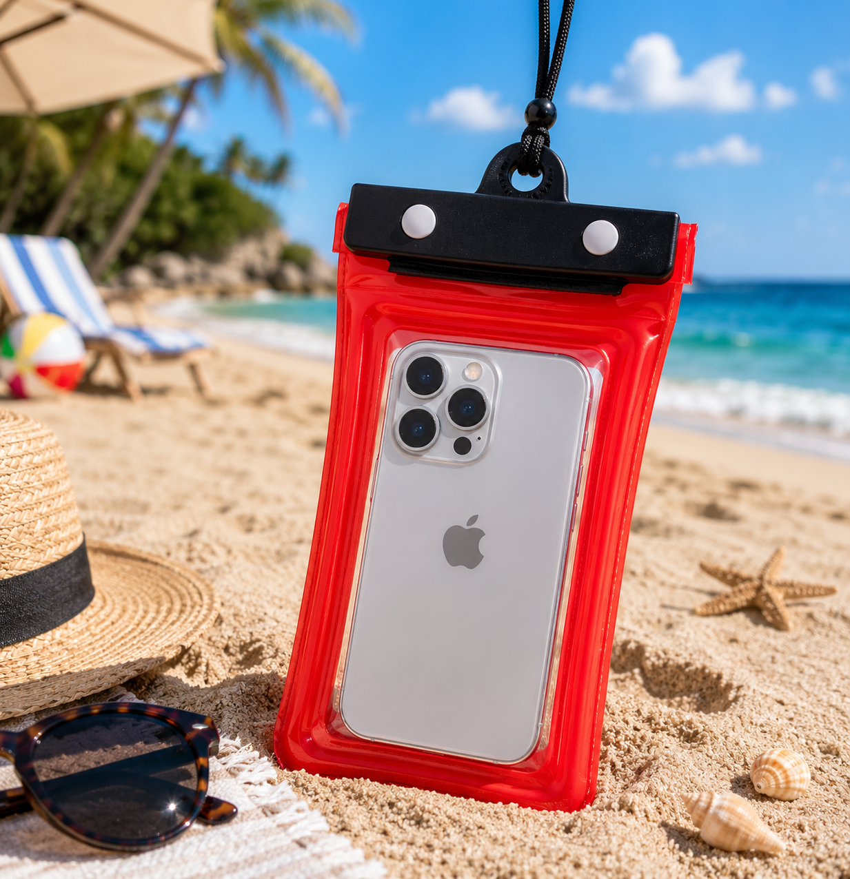 Waterproof Phone Pouch — Floating Universal Waterproof Phone Case for Swimming, Beach, Kayaking, Snorkeling & Travel, Fits All iPhones and Android Phones