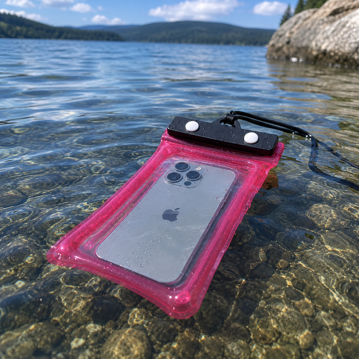 Waterproof Phone Pouch — Floating Universal Waterproof Phone Case for Swimming, Beach, Kayaking, Snorkeling & Travel, Fits All iPhones and Android Phones