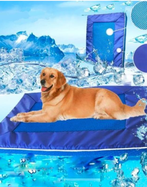 Dog Cooling Mat — Self-Cooling Pet Mat for Dogs & Cats, Summer Heat Relief Pad, Non-Toxic Gel Cooling Bed for Small Medium Large Breeds, Indoor Outdoor Use